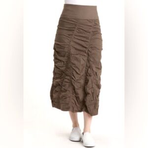 XCVI Maxi Fold over Waistband Peasant Gored Skirt